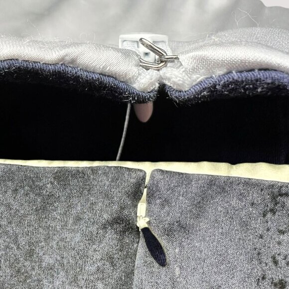 T Tahari Yellow Blue Mini Skirt Cotton Blend Size 14 - Picture 8 of 9